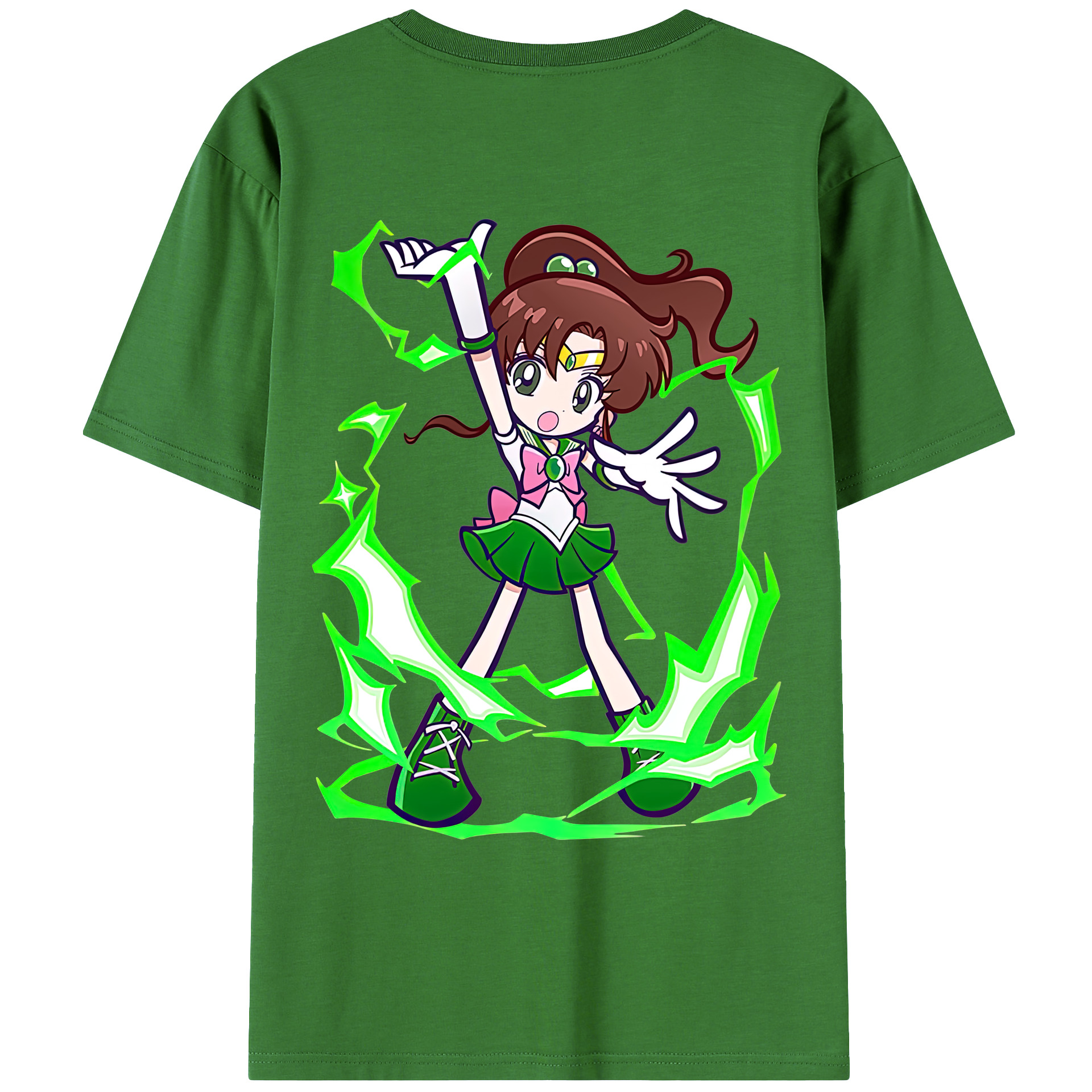 （画像用） 美少女戦士セーラームーン 木野 まこと きの まこと Sailor Moon Kino Makoto （セーラージュピター；Sailor Jupiter） レディース半袖Tシャツ(バックプリント)